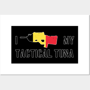 I Love my Tactical Tuna - Belgium Flag Posters and Art